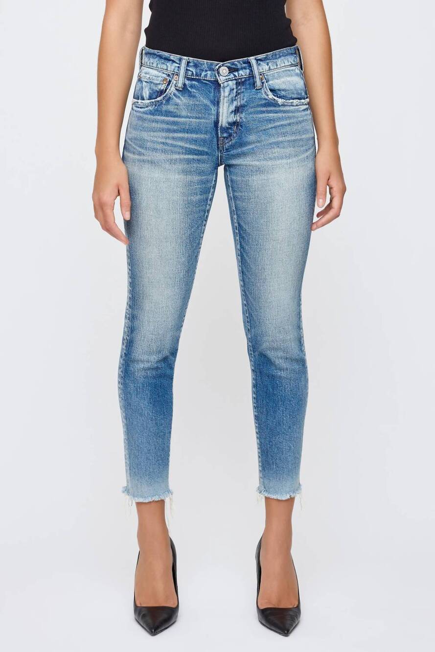 NEW MOUSSY foxborough skinny jeans in light blue
